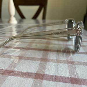 SAINT LAURENT 57 mm clear sunglasses. Practically new. Worn once.